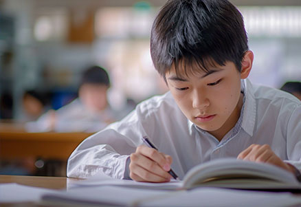 理解が進んで勉強がはかどる中学生