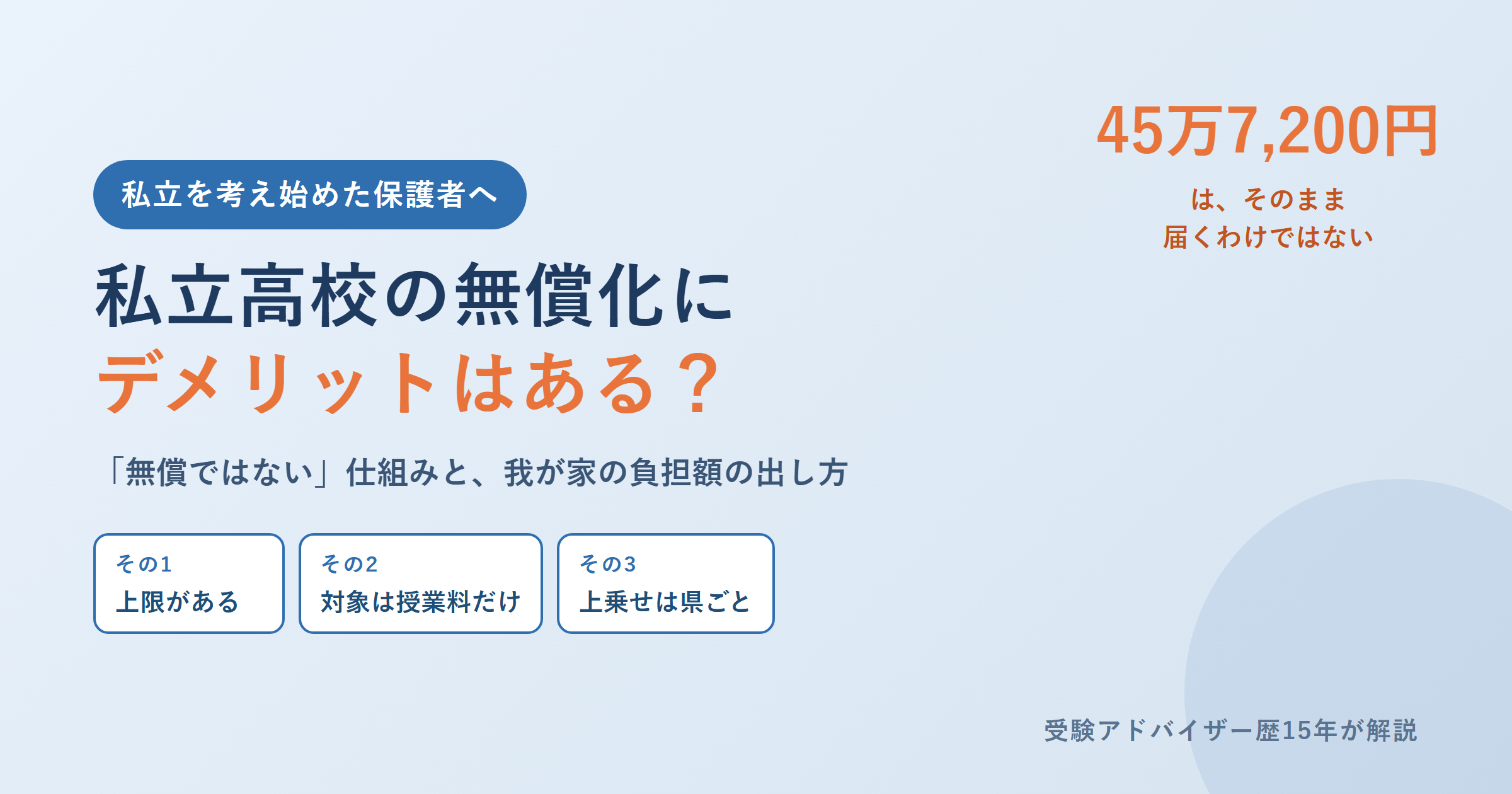 私立高校 無償化のデメリット3つ｜我が家の負担額を出す4ステップ