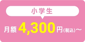 小学生は月額4,300円(税込)から