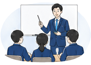 集団塾の授業イメージ