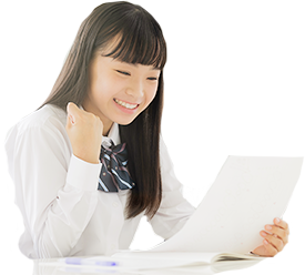 最短で結果が出て喜ぶ中学生